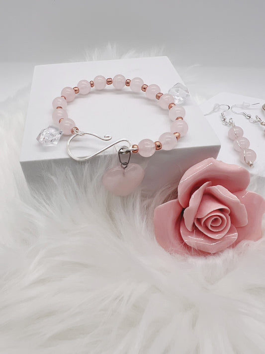 Rose Quartz - Heart's Embrace Set